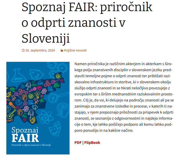 Priročnik Spoznaj FAIR